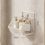Shower Caddy Wall-Mounted Wire Mesh Drainage Baskets