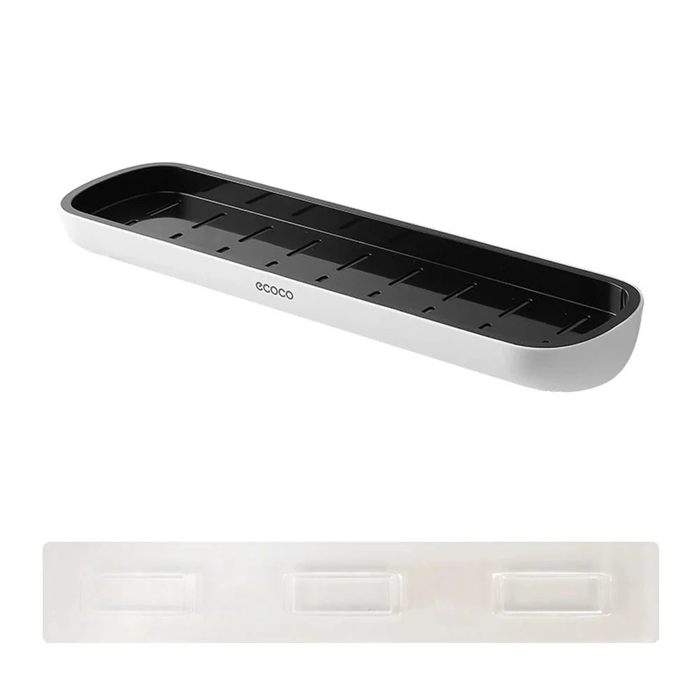 Shower Corner Shelf No-Drill Drainage Holes & Towel Rail