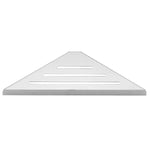 Shower Corner Shelf Screw-Mounted Stainless Steel Open-Bottom Drainage