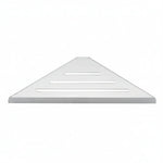 Shower Corner Shelf Screw-Mounted Stainless Steel Open-Bottom Drainage