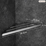 Shower Corner Shelf Stainless Steel Quick-Drain Wall-Mounted Storage