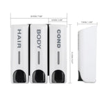 Shower Dispenser Wall-Mounted Refillable 350 ml