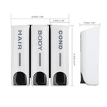 Shower Dispenser Wall-Mounted Refillable 350 ml