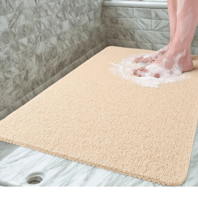 Shower Mat Textured Non-Slip Quick-Drying PVC