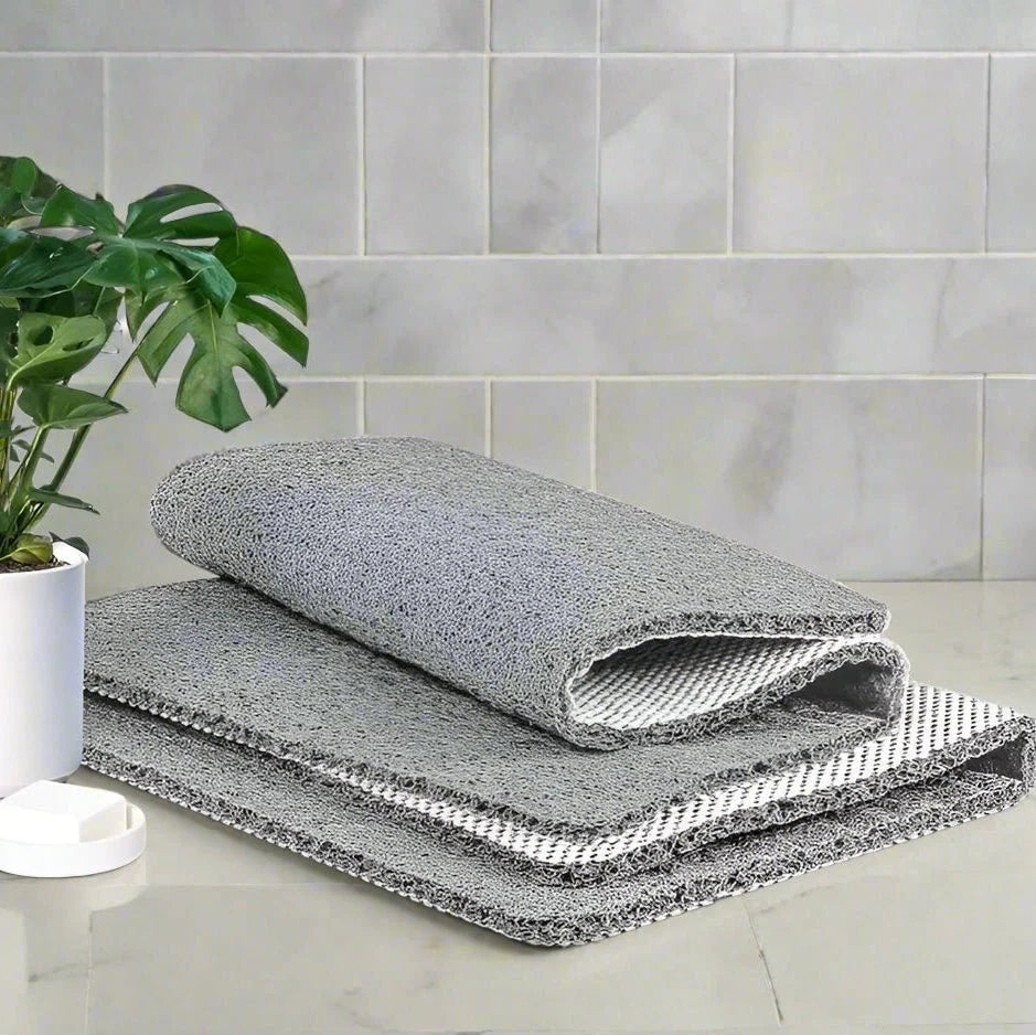 Shower Mat Textured Non-Slip Quick-Drying PVC