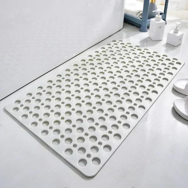 Shower Mat Textured Non-Slip Suction Grip & Drainage