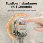 Shower Organizer Suction Cup Mount With Drainage Hole