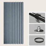 Shower Screen Accordion Fold Waterproof PVC Magnetic Closure