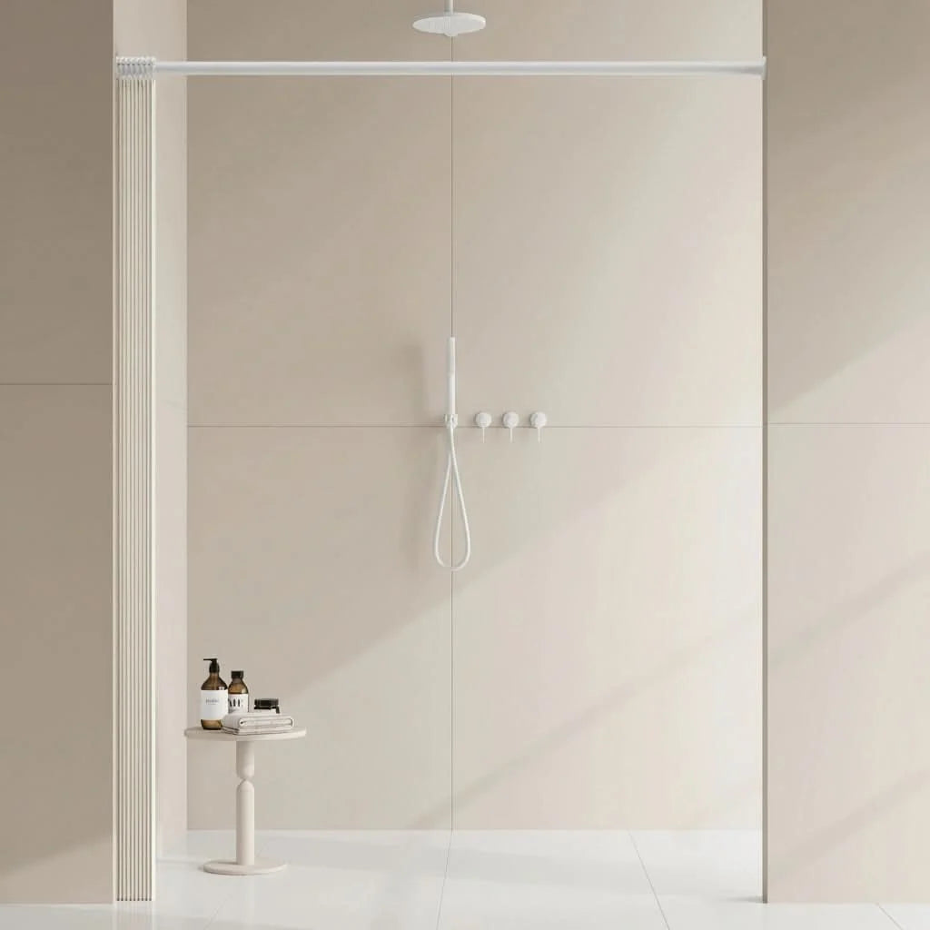 Shower Screen Accordion Fold Waterproof PVC Magnetic Closure