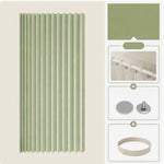 Shower Screen Accordion Fold Waterproof PVC Magnetic Closure