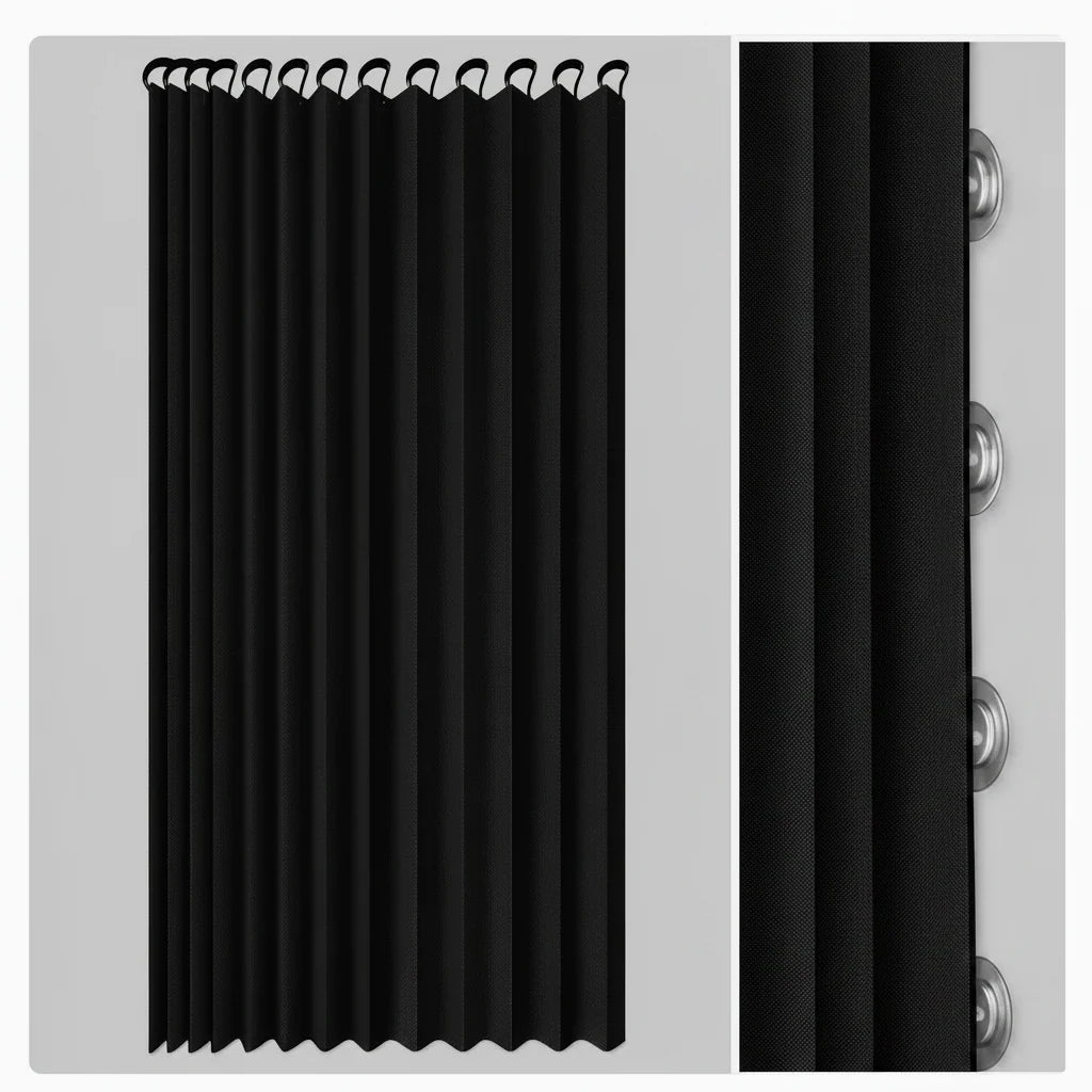 Shower Screen Accordion Fold Waterproof PVC Magnetic Closure