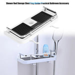 Shower Shelf Adjustable Height No-Drill Rust-Proof