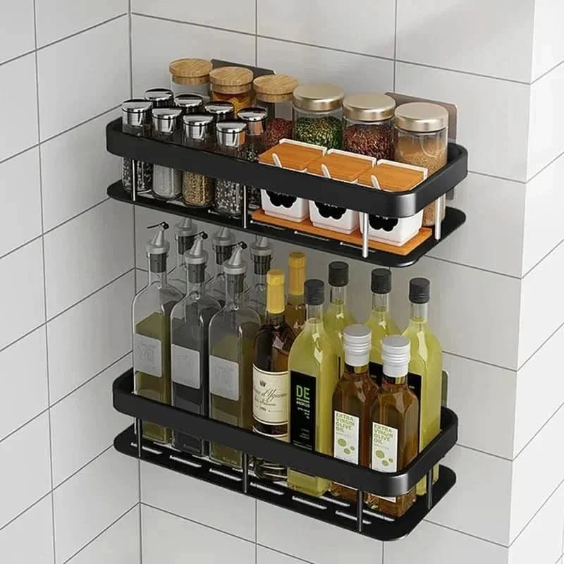 Shower Shelf Stainless Steel No-Drill Adhesive Mount