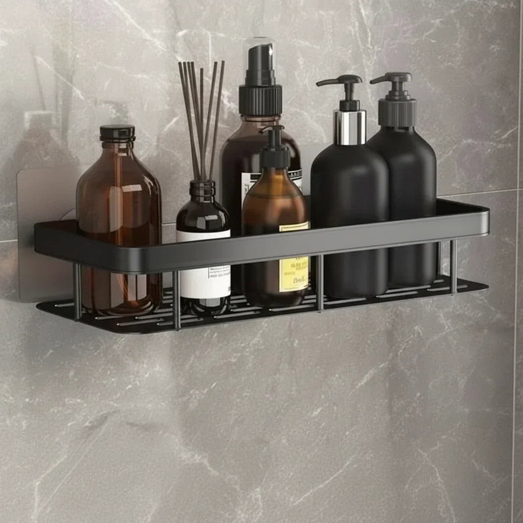 Shower Shelf Stainless Steel No-Drill Adhesive Mount