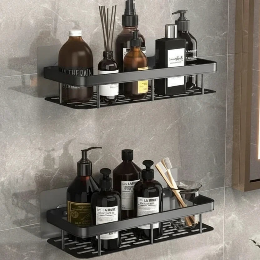 Shower Shelf Stainless Steel No-Drill Adhesive Mount