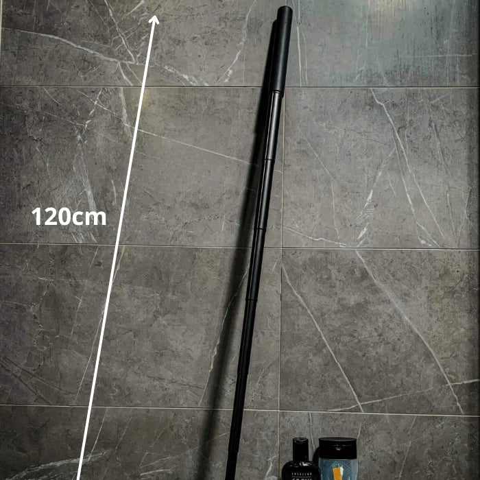 Shower Squeegee Telescopic Handle Silicone Blade Streak-Free Cleaning