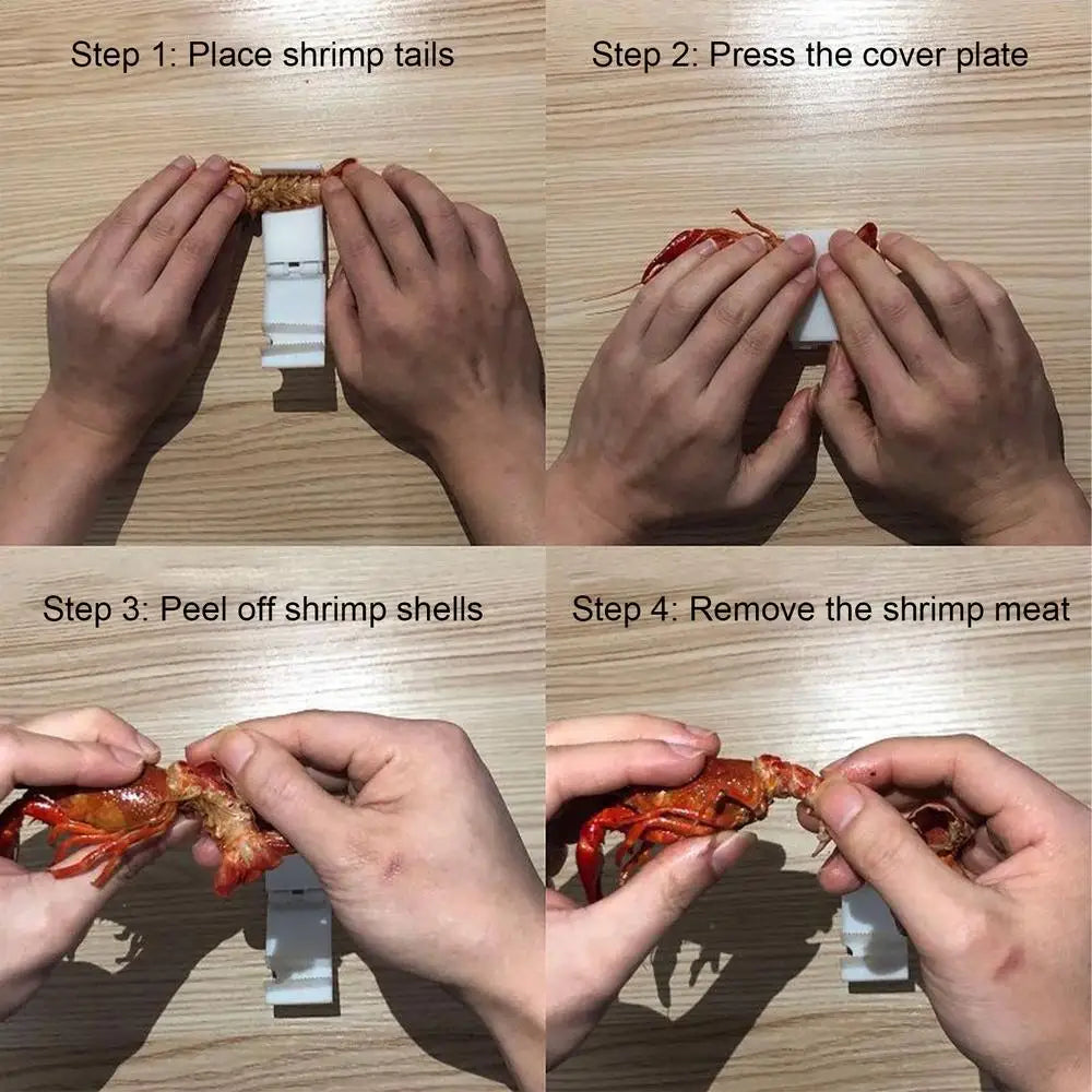 Shrimp Peeler Universal One-Step Peel & Devein Ergonomic Handle