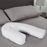 Side Sleeper Pillow Memory Foam Ear Cutout Removable Cover