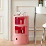 Side Table Vase-Shaped Built-In Drawers