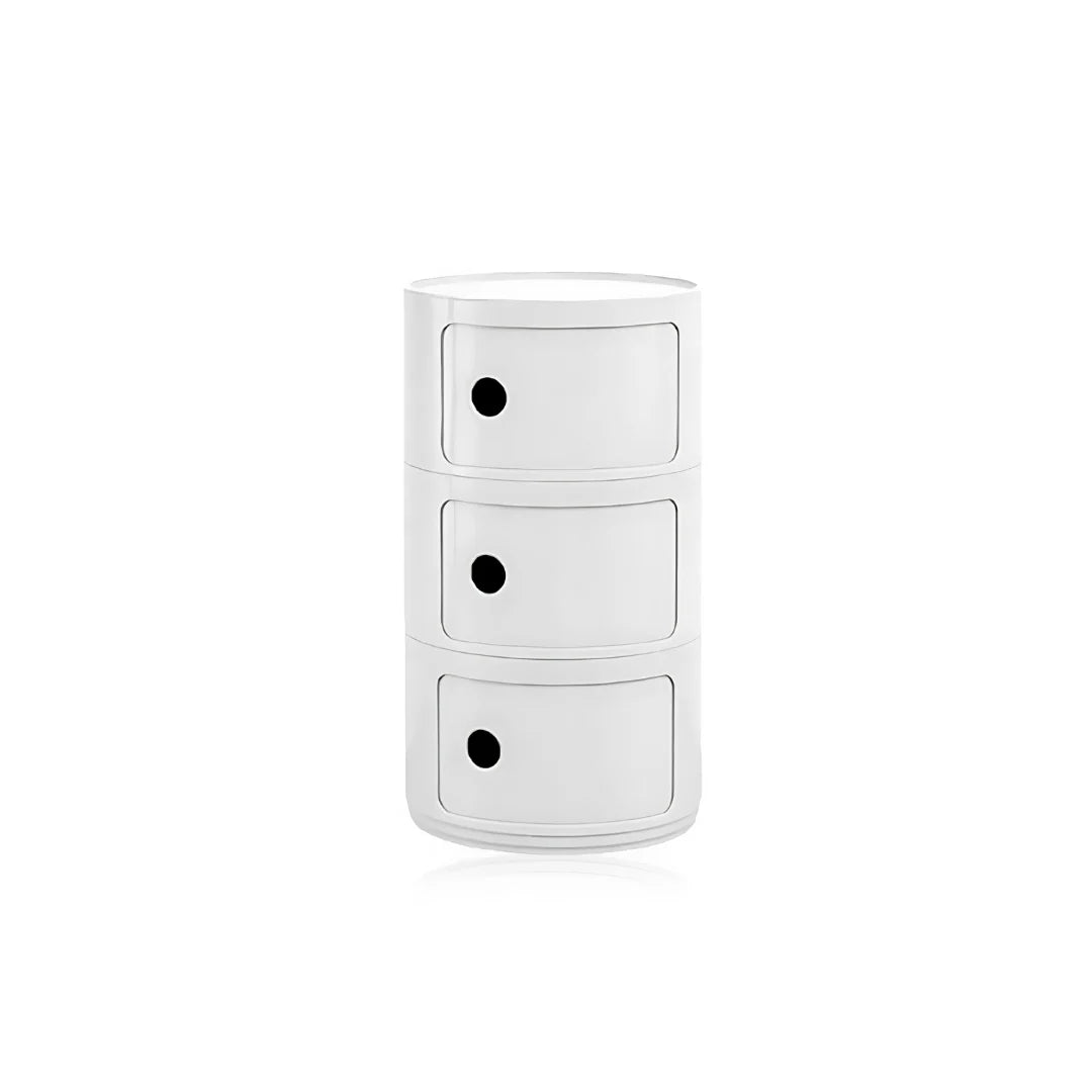 Side Table Vase-Shaped Built-In Drawers