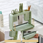 Silverware Organizer Compact Detachable Tray Non-Slip Feet