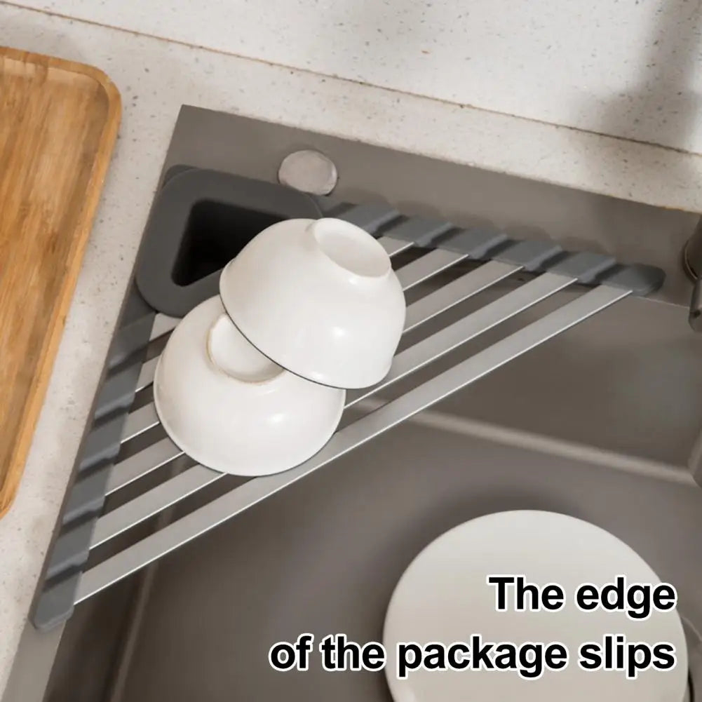 Sink Corner Shelf Triangular Non-Slip Ventilated