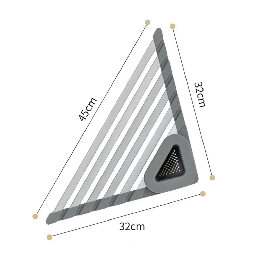 Sink Corner Shelf Triangular Non-Slip Ventilated