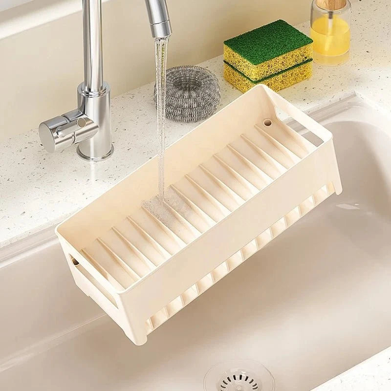 Sink Organizer Removable Drip Tray Space-Saving Design