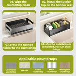 Sink Organizer Removable Drip Tray Space-Saving Design