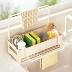 Sink Organizer Removable Drip Tray Space-Saving Design