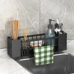 Sink Organizer Shelf Expandable Self-Draining Non-Slip