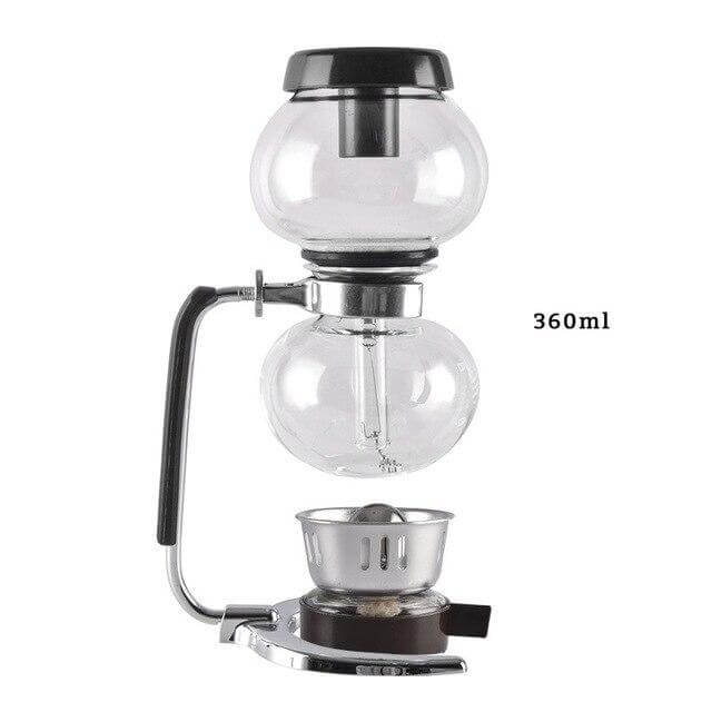 Siphon Coffee Maker High-Temperature Glass 3-Cup Capacity