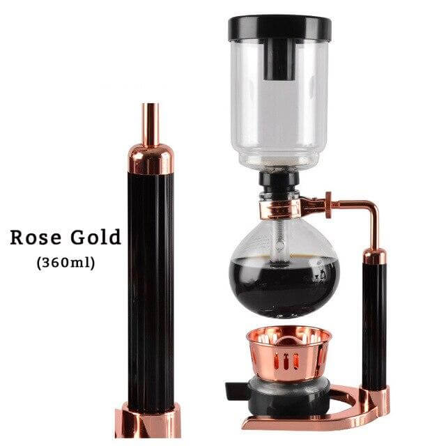 Siphon Coffee Maker High-Temperature Glass 3-Cup Capacity