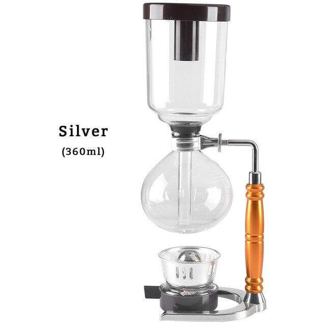 Siphon Coffee Maker High-Temperature Glass 3-Cup Capacity