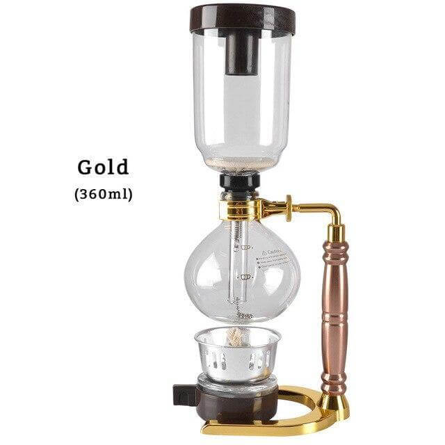 Siphon Coffee Maker High-Temperature Glass 3-Cup Capacity