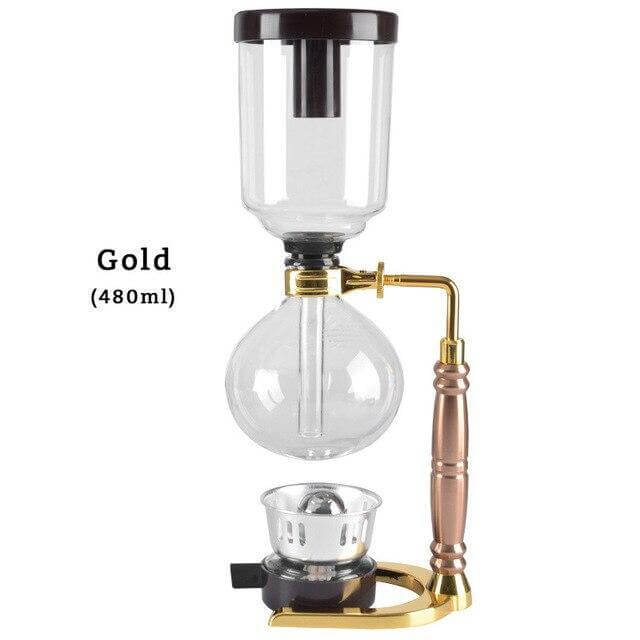 Siphon Coffee Maker High-Temperature Glass 3-Cup Capacity