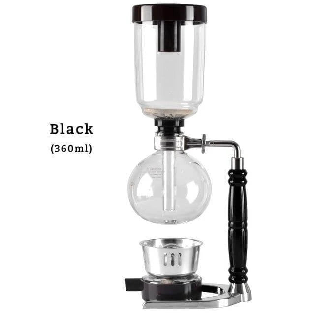 Siphon Coffee Maker High-Temperature Glass 3-Cup Capacity