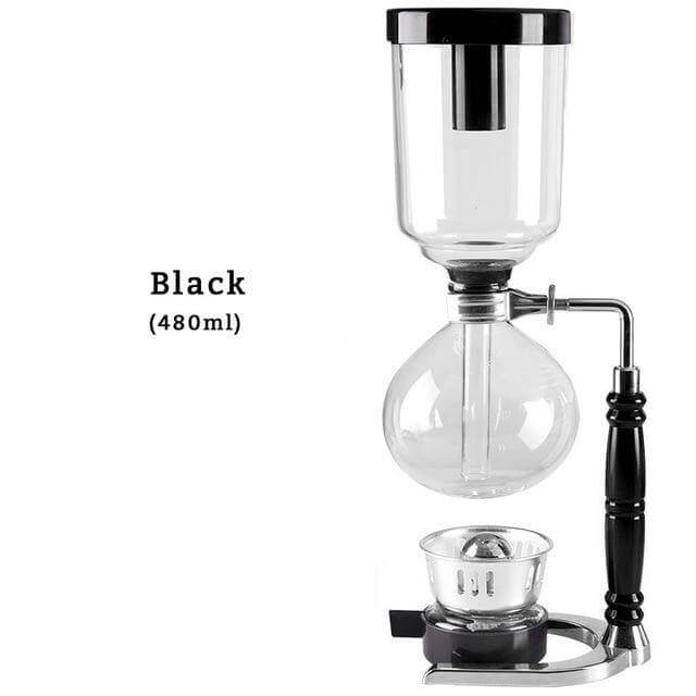 Siphon Coffee Maker High-Temperature Glass 3-Cup Capacity
