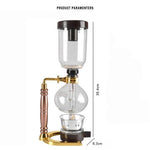 Siphon Coffee Maker High-Temperature Glass 3-Cup Capacity