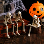 Skeleton Figurine Set of 3 Resin Three Wise Design