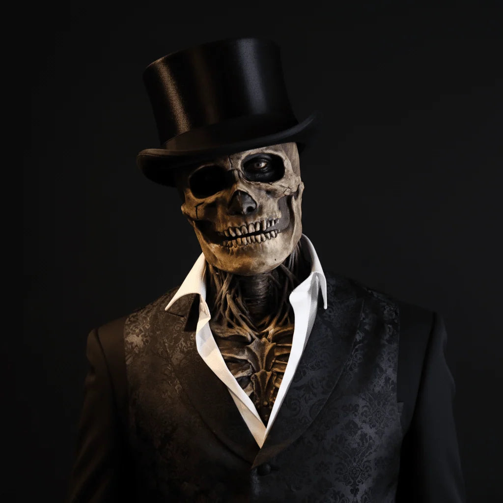 Skeleton Mask Anatomical Full-Face Ventilated Latex Silicone