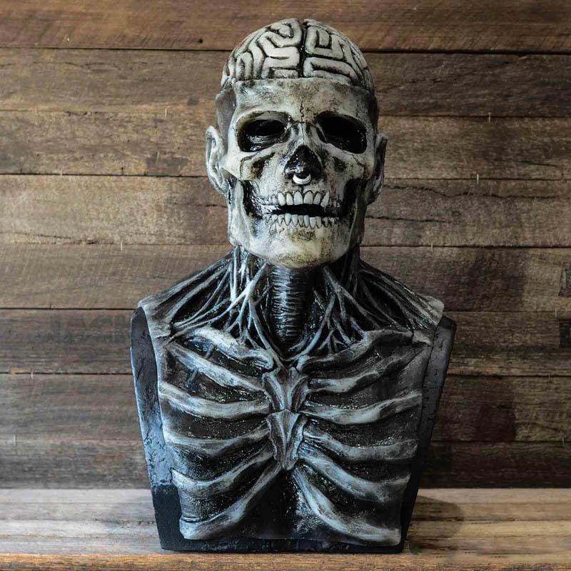 Skeleton Mask Full-Head Silicone & Latex Elastic Fit