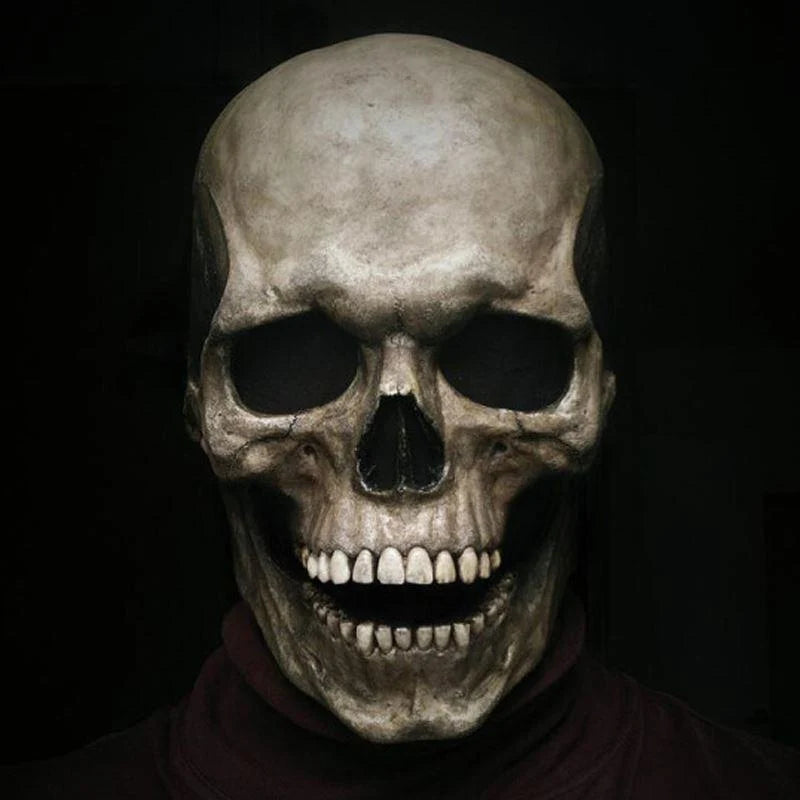 Skeleton Mask Full-Head Silicone & Latex Elastic Fit