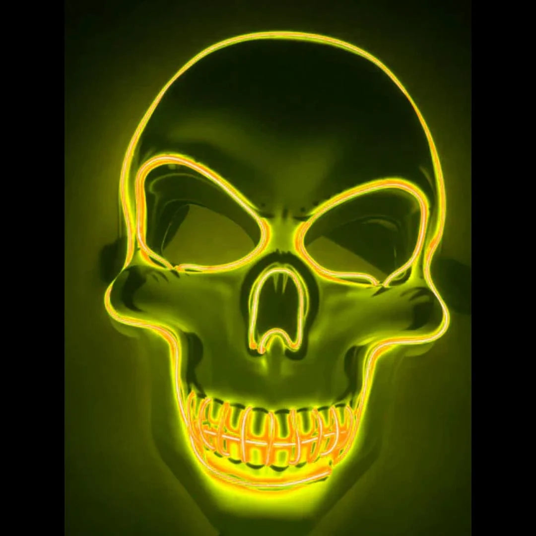 Skeleton Mask LED Color-Changing 10 Colors, 4 Modes