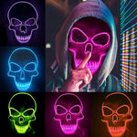 Skeleton Mask LED Color-Changing 10 Colors, 4 Modes