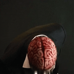 Skeleton Mask Latex Full-Head Coverage Sculpted Brain Detail