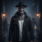 Skeleton Mask Realistic Design Breathable Fit Matching Hat Optional