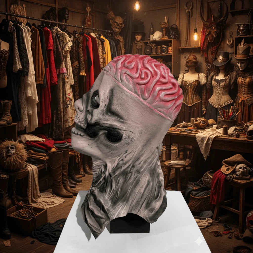Skeleton Mask Realistic Design Breathable Fit Matching Hat Optional