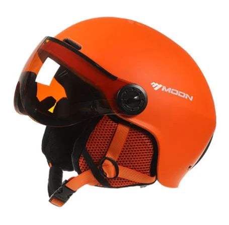 Ski Helmet Lightweight Adjustable Breathable Removable Goggles & Chin Cushion
