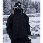 Ski Jacket Hooded Roomy Fit Practical Pockets